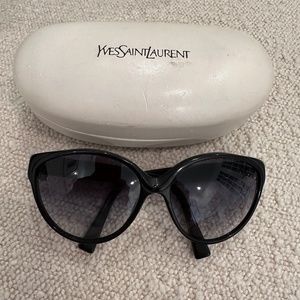 YSL Black Cat Eye Sunglasses